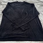 NWT Il Canto Black Velvet Ribbed high neck long sleeve blouse, size 2XL plus Photo 10