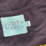 Judith March black floral embroidered swim cover top size small oversized Photo 3