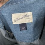 Universal Threads Blue Faded Button Down Raw Hem Belted Denim Casual Dress Small Photo 15