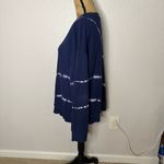 Athleta Sundown Sweatshirt 2.0 Eclipse Blue Tie Dye Size L Gym Active Lounge Photo 7