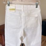 Old Navy  White Denim Jeans Curvy Profile Straight Mid Rise Photo 4