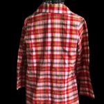 Vintage Loll Ease Plaid Dress Pearlized Buttons Festive Trendy 70’s 80’s Red Size undefined Photo 9