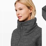 Lululemon Radiant Jacket II Heathered Core Dark Grey 6 Small Cotton Fleece Zip Photo 2