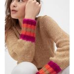 Gap Tan Orange & Pink Wool Blend Sweater Photo 6