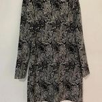 ZARA  Woman Black White Floral Dress Medium Photo 0