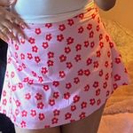 Princess Polly  Pink Satin Flower Skirt Photo 0