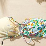 SheIn Swim Mod Summer Beach Women's Floral Printed Lace Up Bikini Set Size Small Photo 2