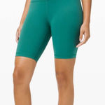 Lululemon Wunder Train 8” High Rise Teal Lagoon Bike Shorts Photo 0