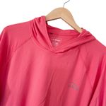 LL Bean Coral Hooded Long Sleeve Shirt Sz XL Pink Photo 1