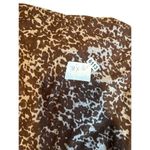 Brown & White Animal Print Scarf Wrap Shawl 38" X 16" Photo 4
