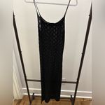 Motel Rocks Motel Caroline Strappy Maxi Dress In Mesh Black Photo 1