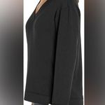 Orvis  Women's V-Neck Dropped Shoulders Sweatshirt Black Size Large Photo 1