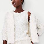 Ann Taylor NWT Shimmer Textured Tweed Sweater Shell Photo 0