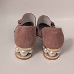 Jeffrey Campbell "Civil" Pearly Block Heel Shoes – White Faux Pearl Embellished Heels – Size 6-Never worn Photo 2