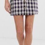 Mango Gingham Mini Skirt Photo 3