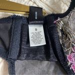 Frederick's of Hollywood Frederick’s Y2K Vtg Pink Embroidered Flowers & Black Lace Cutout Bodysuit Photo 9