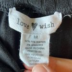 Love Wish Black Mini Dress with Zipper Detail Size M Photo 2