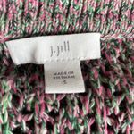 J. Jill Heathered Pink and Green Knit Cardigan Photo 4