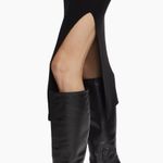 Reformation  Basil Sleeveless Cashmere Midi-Dress in Black Size Small $348.00 Photo 4