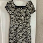 Brooks Brothers  Black and Cream Floral Midi Dress Photo 5