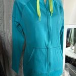 The North Face zip up sweater, zip up hoodie, woman size large Photo 6