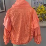 KOAS by Andy Johns Womens Small Full Zip Peach Rain Jacket Windbreaker Bold Orange Photo 4