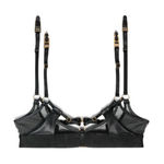 Bordelle Vita Suspender Garter Black Adjustable 24k Gold Plated S Xx1389 Photo 0