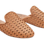 Birdies  The Phoebe woven mule in toffee faux leather 9 Photo 0
