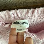 Mittoshop Pink Smocked Sundress with Puff Sleeves Photo 2