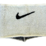 Nike  Unisex Plush Knit Infinity Scarf White Swoosh Sporty Winter Athleisure‎ Photo 0