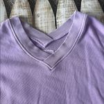 Aerie  V Neck Sweatshirt Purple Size S Photo 1