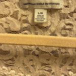 American Eagle  Outfitters Ivory Cream Lace Tank Top Photo 2