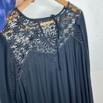 American Eagle  Crochet Black solid Dress v neck size Medium Photo 8