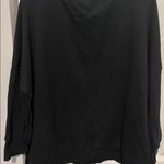Amuse Society  black sweatshirt with fringe size medium Photo 4
