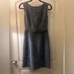 Banana Republic Brand New!  Black & Gray Belted Tweed Power Dress Size 8 Photo 2
