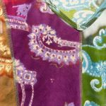 Bila Woman Boho Patchwork Paisley Top 2X Multicolor Sequin Festival Multimedia Green Photo 3