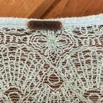 Free People Mint Green Kristobel Ruffled Peplum Knit Sweater Top Photo 4