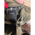 7 For All Mankind Women's  Olive Green Skinny Jeans Size 26 Photo 8