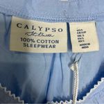 Calypso St. Barth  blue seashell eyelet pajama set tank shorts women’s size small Photo 3