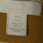 H&M Women’s Long Sleeve Tunic/Sweater Size Medium Mustard With White Stripes Photo 4