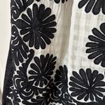 Ulla Johnson  Francesca Satin Trim Floral Appliqué Black White Midi Skirt Size 4 Photo 8