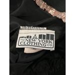 Vintage New York Clothing Co Skirt Womens Large Black Gold Trim Ruffle Hem USA Photo 3