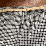 Gray Plaid Polka Dot Skinny Ankle Dress Pants EUC Black Size 2 Photo 3