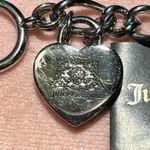 Juicy Couture  Silver Links Adjustable Heart Charm Bracelet in Box Photo 6