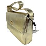 Nicole Miller Vegan Leather Metallic Gold Evening Bag Purse Handbag
NEW Photo 4