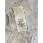 Babaton Aritzia Dress Gray Mini Floral Organic Linen Smocked Babydoll Boho Small Photo 8