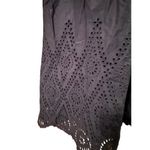Posse Square Neckline Long Sundress w/ pockets Classic traditional eyelet Black Size XL Photo 2