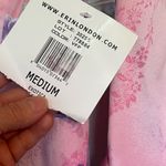 Erin London Vintage Pink Floral Zip Jacket Sz M Size M Photo 5