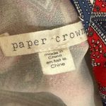 Anthropologie  Paper Crown Womens Efflorescence Printed Long Sleeve Shift Dress L Photo 4