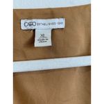 Cato  Women's Cropped Vest Open Embroidered Glitter Boho Hippie Trendy Brown XL Photo 3